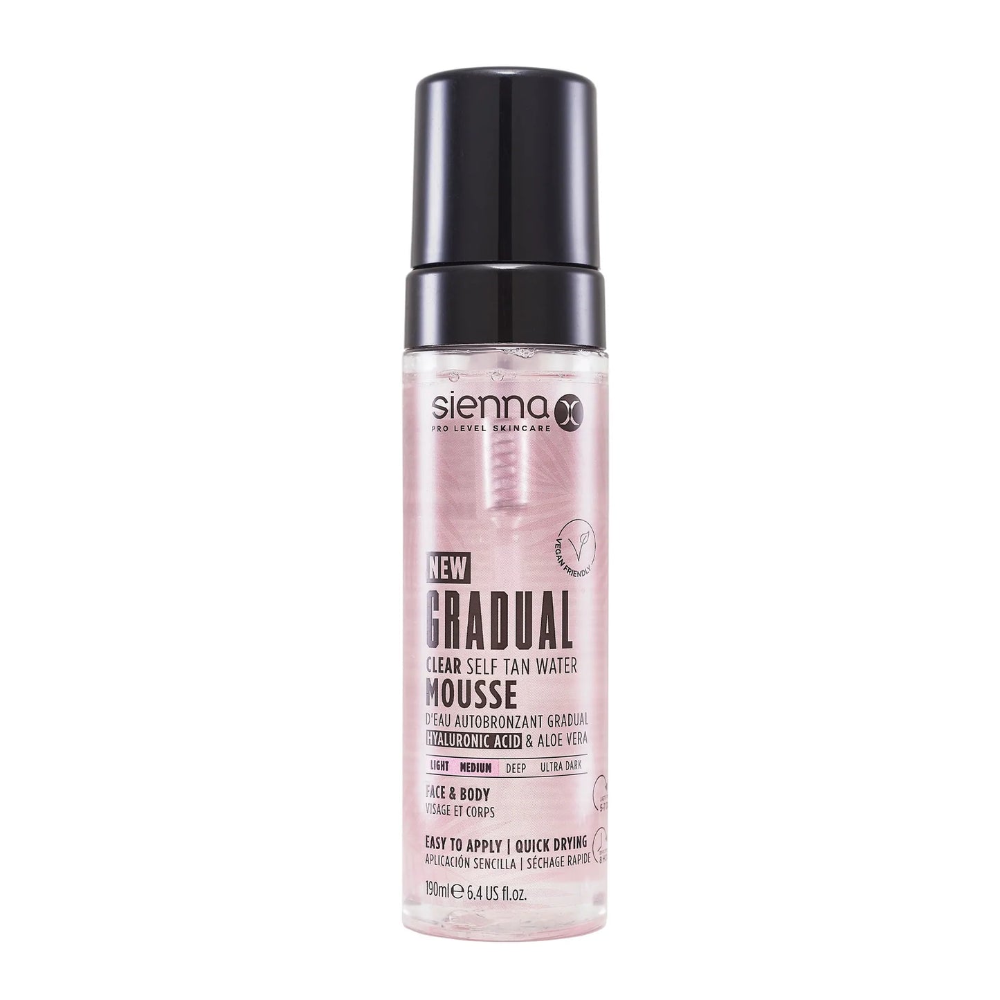 Sienna X Gradual Clear Tan Water Mousse - 190ml