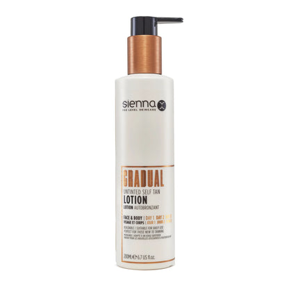 Sienna X Gradual Untinted Self Tan Lotion - 200ml