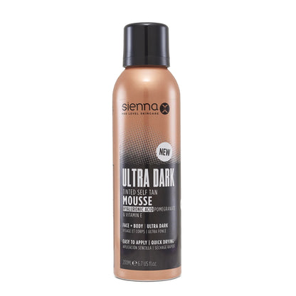 Sienna X Ultra Dark Self Tan Tinted Mousse - 200ml