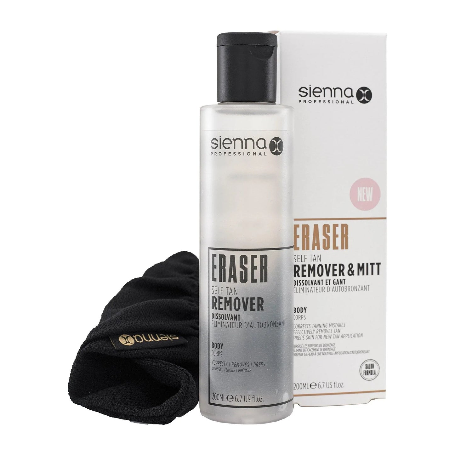 Sienna X Eraser Mitt & Self Tan Remover - 200ml